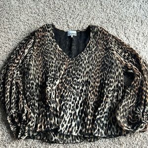 NWOT Ganni Pleated Top